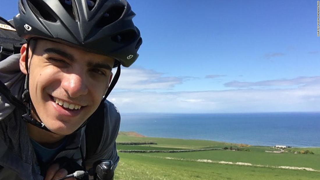 This Greek college student biked 48 days to make it back home to his family when flights were canceled