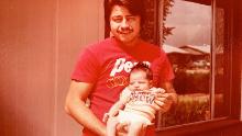 Mark Urquiza with his only daughter Kristin. 