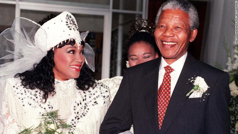 Zindzi Mandela pictured with father Nelson in 1992.