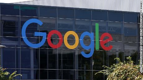 MOUNTAIN VIEW, CA - SEPTEMBER 02:  The new Google logo is displayed at the Google headquarters on September 2, 2015 in Mountain View, California.  Google has made the most dramatic change to their logo since 1999 and have replaced their signature serif font with a new typeface called Product Sans.  (Photo by Justin Sullivan/Getty Images)