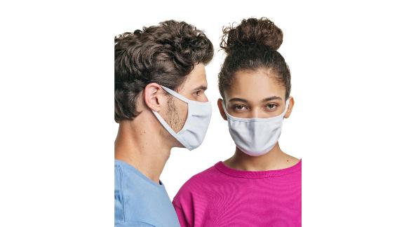 Hanes Wicking Cotton Masks, 10-Pack