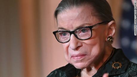 Supreme Court Justice Ruth Bader Ginsburg is seen on February 14, 2020 in Washington, DC.