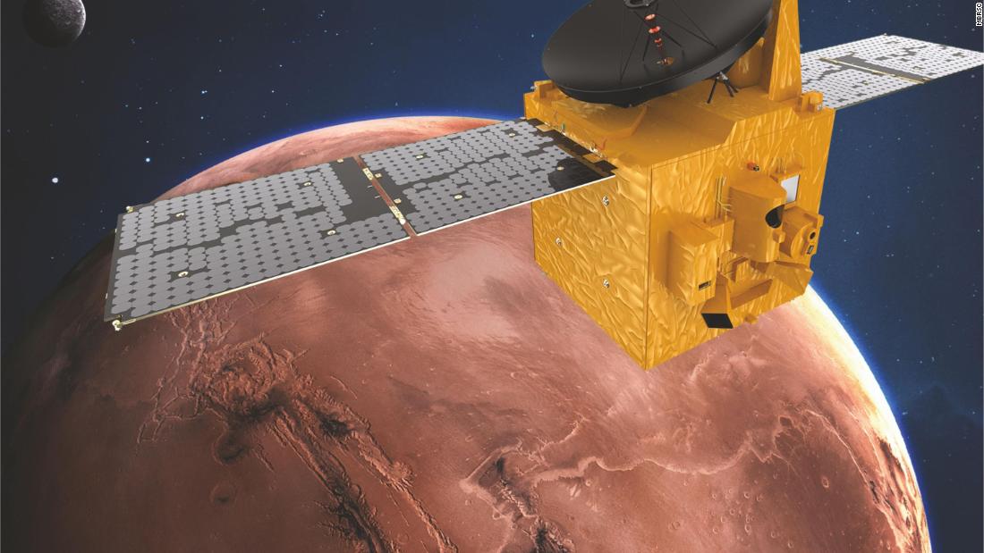 La sonda Emirati Al-Amal sarà la prima di tre missioni a raggiungere Marte questo mese