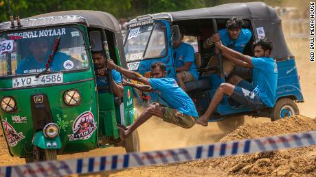 Participants perform at Red Bull Tuk It at the Kaluaggala Estate, Sri Lanka on the 22nd of February, 2020. // Dimitri Crusz/Red Bull Content Pool // AP-23827EJR12111 // Usage for editorial use only // 