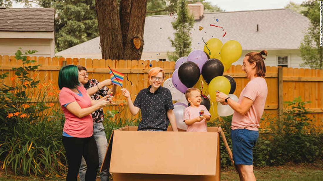 Mom Throws A Belated Gender Reveal Party For Her Transgender Son 17