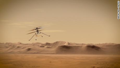 Hélicoptère de création de Mars: le voyage historique de voler sur une autre planète