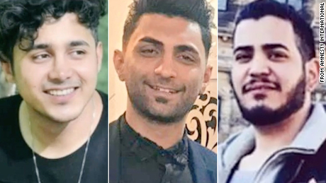 Amir Hossein Moradi, Saeed Tamjidi and Mohammad Rajabi are facing execution in Iran.