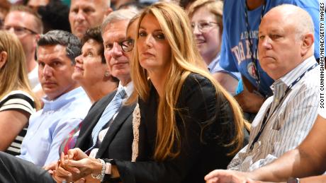 Co-Owner &amp; Co-Chairman of the Atlanta Dream, Kelly Loeffler looks on during the game against the Chicago Sky on August 20, 2019 at the State Farm Arena in Atlanta.