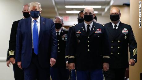 Trump tweets image of himself wearing a mask and calls it 'patriotic'