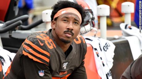 Defensive end Myles Garrett of the Cleveland Browns.