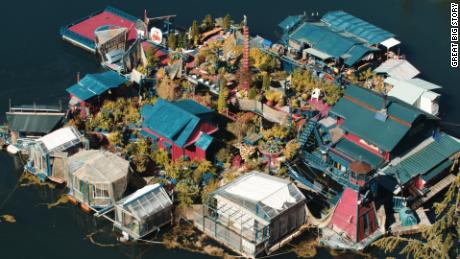 Welcome to Freedom Cove, a sustainable island fortress floating off the coast of Vancouver Island.