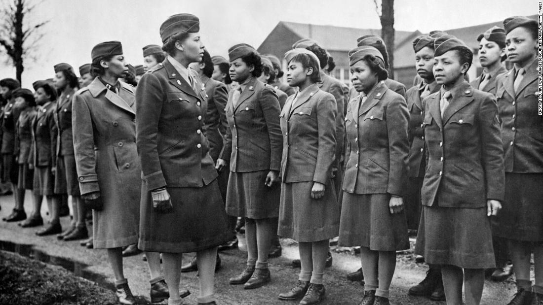 WWII photo Black female soldiers of the US Army worldwar/60q 