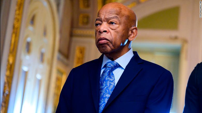 UNITED STATES - DECEMBER 3: Rep. John Lewis, D-Ga., waits to enter the Senate chamber to listen to the farewell address of the Sen. Johnny Isakson, R-Ga., in the Capitol on Tuesday, December 3, 2019. (Photo By Tom Williams)