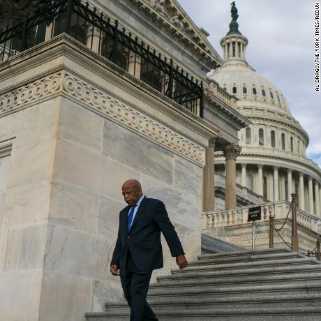 Rep. John Lewis (D-Ga.) on Capitol Hill in Washington, Jan. 13, 2017. Over Twitter, President-elect Donald Trump criticized the Georgia congressman, one of the original Freedom Riders, as being &quot;all talk,&quot; on the eve of the Martin Luther King Jr. holiday weekend. (Al Drago/The New York Times)