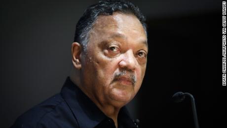 Jesse Jackson attends an International Conference &#39;Is #Auschwitz only Sleeping?&#39; during the celebration of European Roma Holocaust Memorial Day in Krakow, Poland on 5 July, 2019. (Photo by Beata Zawrzel/NurPhoto via Getty Images)