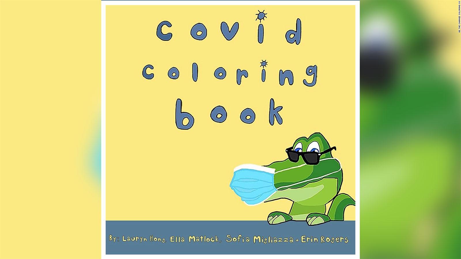 High School students create Covid19 coloring book for children and