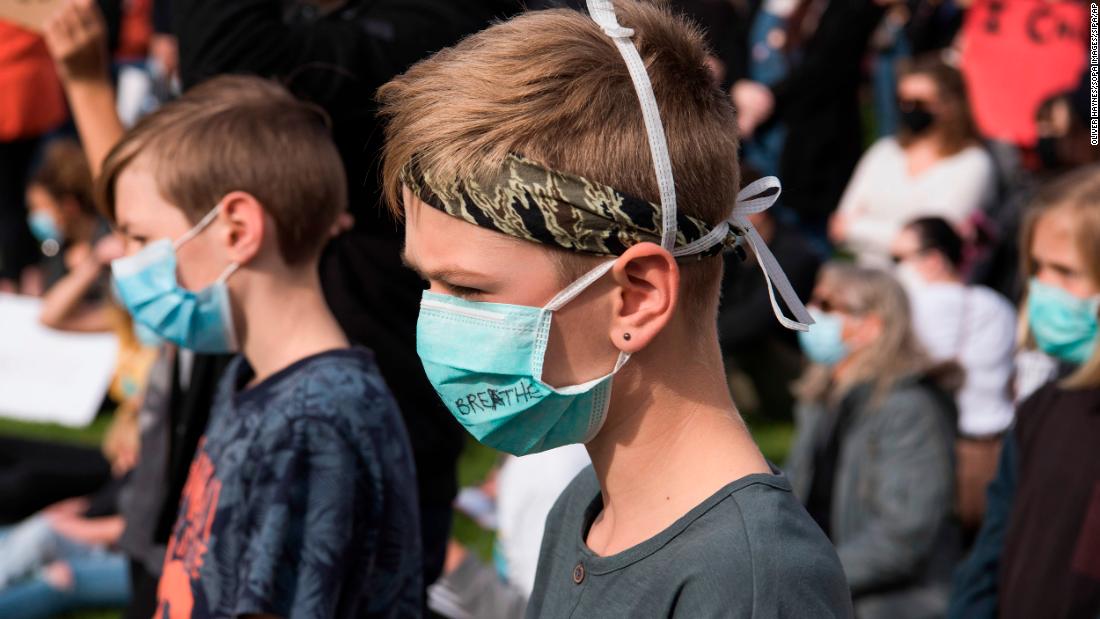 &lt;strong&gt;Australia:&lt;/strong&gt; Kids wear face masks  at Adelaide&#39;s Victoria Square demonstrate in support of the Black Lives Matter movement and against Aboriginal Australian deaths in custody. 