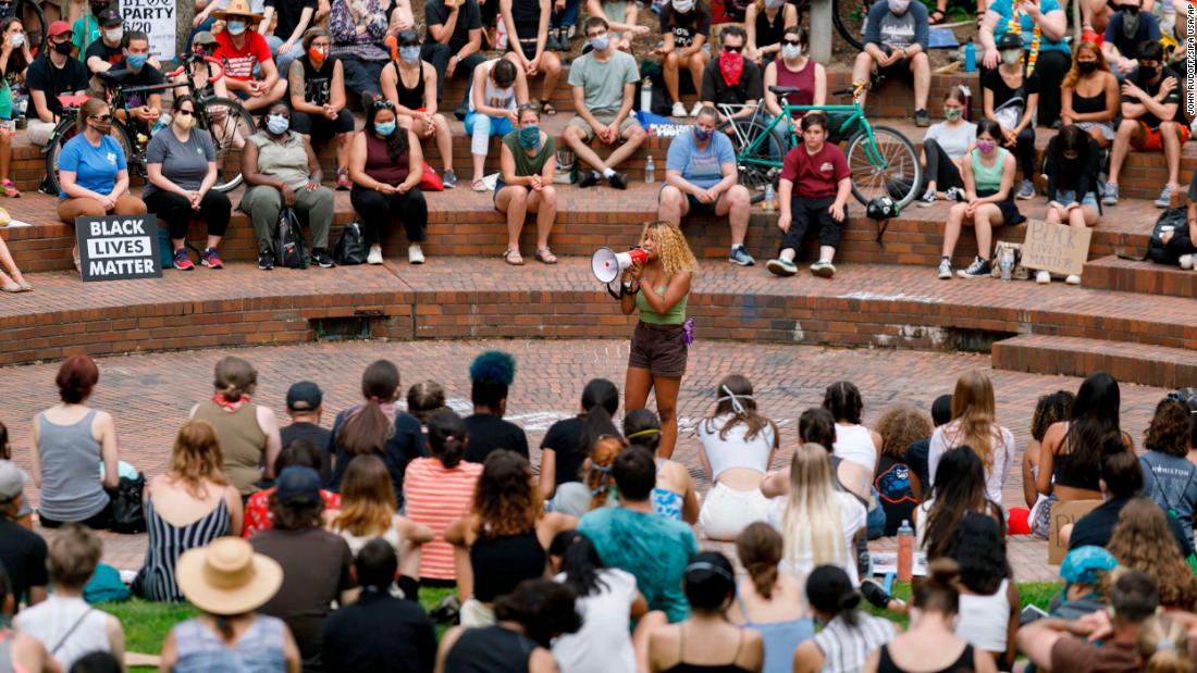 Hundreds of high school students mark Juneteenth with speeches and a rally in Terry Schrunk Plaza on June 19. The Juneteenth holiday commemorates the end of slavery in the United States.