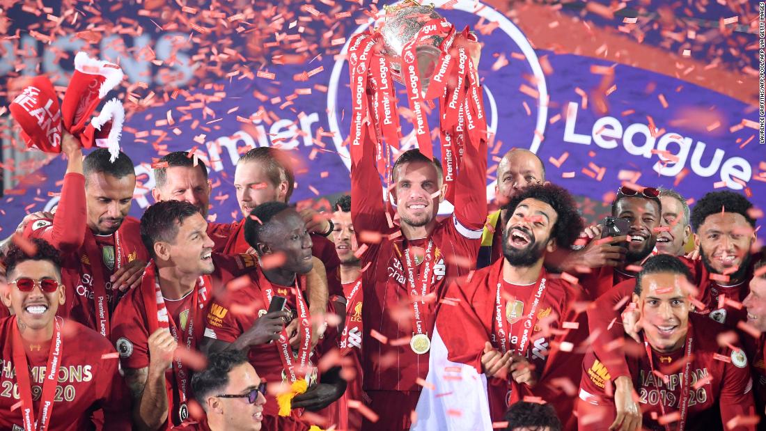 Liverpool lifts 'special' Premier League title after thrilling victory