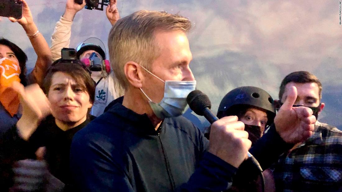 Portland mayor tear gassed after speaking with protesters on presence of federal agents - CNN
