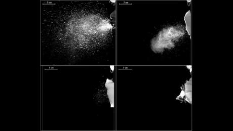 See how layered masks affect spread of Covid-19