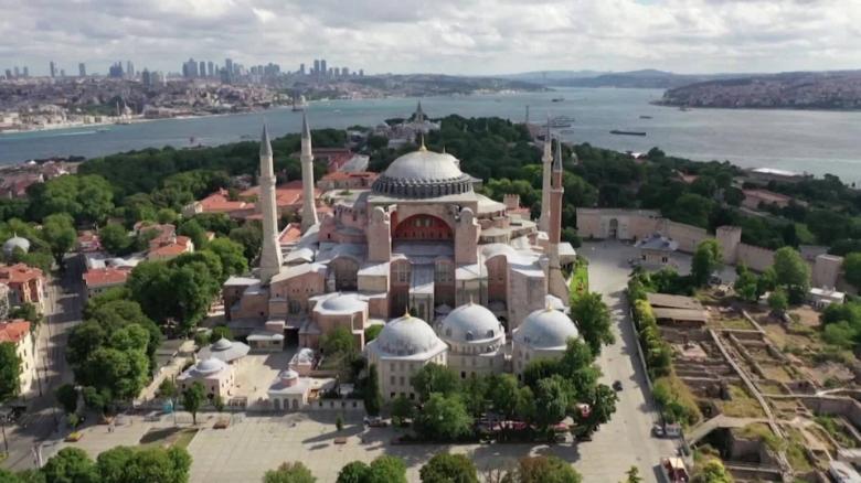 hagia sophia mosque turkey istanbul Recep Erdogan Damon intl ldn vpx_00000610