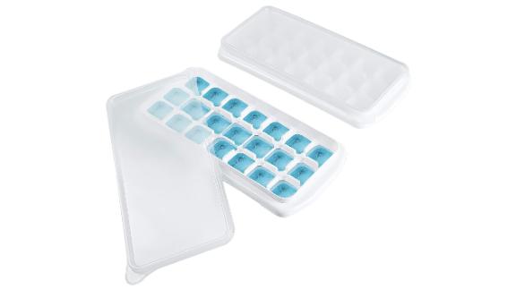 Easy Release Stackable Ice Cube Trays with Lids, 2-Pack