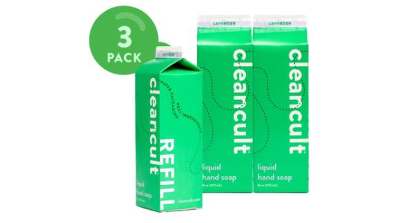 Cleancult Liquid Hand Soap Refill, 3-Pack