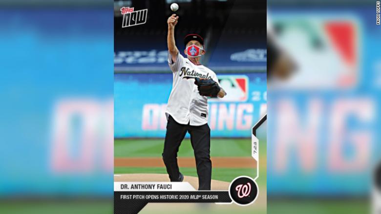 Dr. Anthony Fauci isn't the Nationals' new ace, but he's cemented his place in baseball lore with his own best-selling card. 