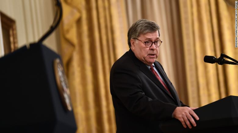Attorney General Barr stays in background after Michigan arrests