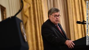 Barr says calls for coronavirus lockdown are the &#39;greatest intrusion on civil liberties&#39; other than slavery in US history