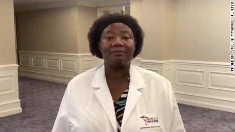 Dr. Stella Immanuel speaks in a video she posted on her Twitter account on July 28, 2020.