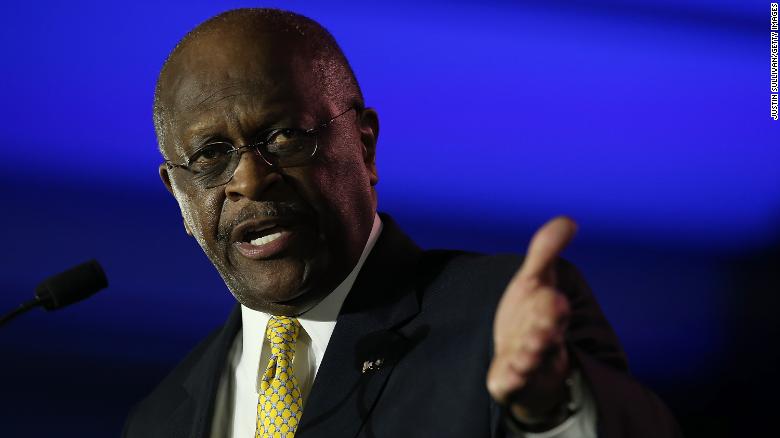 A confrontation with President Clinton put Herman Cain on the map