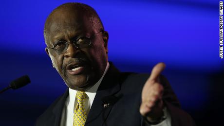 NEW ORLEANS, LA - MAY 31:  Herman Cain, former chairman and chief executive officer of Godfather&#39;s Pizza, speaks during the final day of the 2014 Republican Leadership Conference on May 31, 2014 in New Orleans, Louisiana.  Leaders of the Republican Party spoke at the 2014 Republican Leadership Conference which hosted 1,500 delegates from across the country. (Photo by Justin Sullivan/Getty Images)