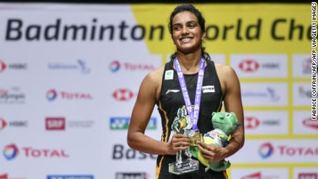 Gold standard: At the fifth attempt Sindhu is crowned India&#39;s first ever World Champion at the 2019 event in Switzerland
