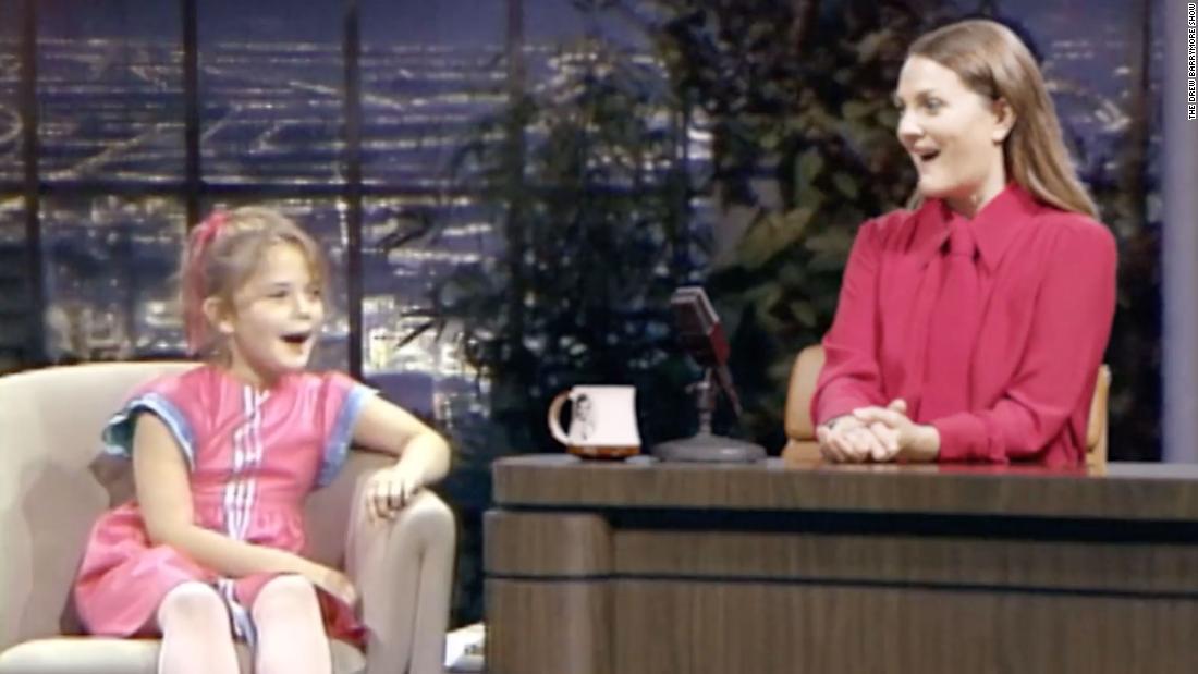 Drew Barrymore interviews her 7-year-old self in promo for her new talk show - CNN