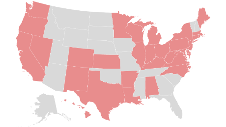 These are the states requiring people to wear masks when out in public