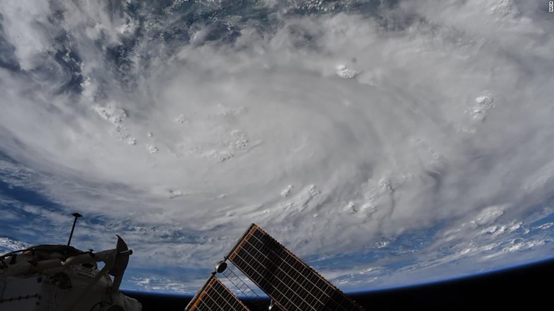 Behnken took this photo of Hurricane Hanna on July 26: &quot;Snapped this photo of the storm in the Gulf of Mexico on Friday as it was starting to have observable structure from @Space_Station.&quot;