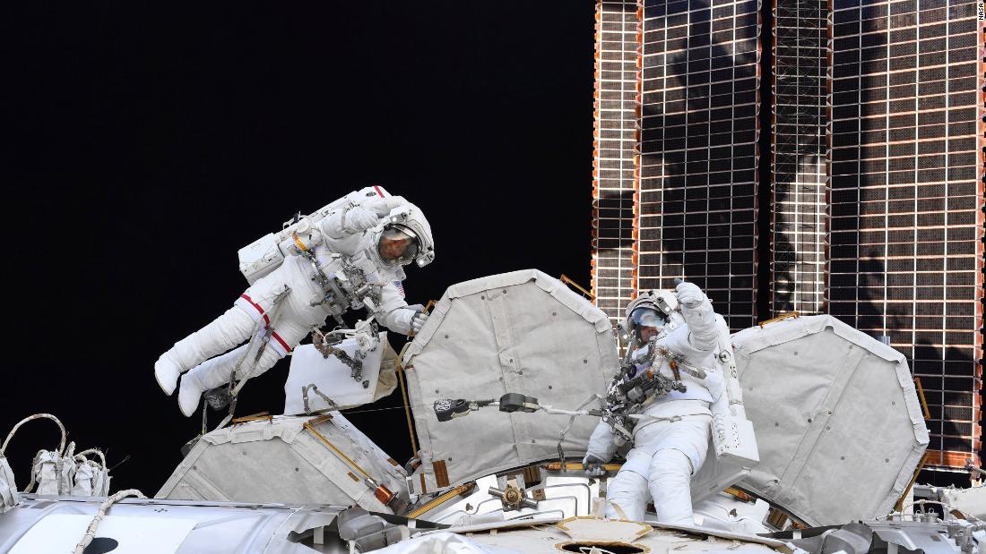 Hurley &lt;a href=&quot;https://twitter.com/Astro_Doug/status/1285676609312301056&quot; target=&quot;_blank&quot;&gt;tweeted this photo&lt;/a&gt; of Behnken and Chris Cassidy on a spacewalk outside the International Space Station on July 21.