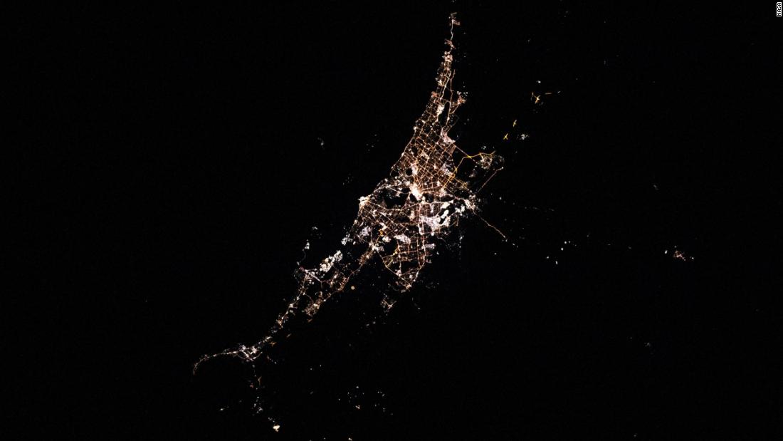 Perth, Australia, is pictured from the International Space Station as it orbited west of the city on July 23.