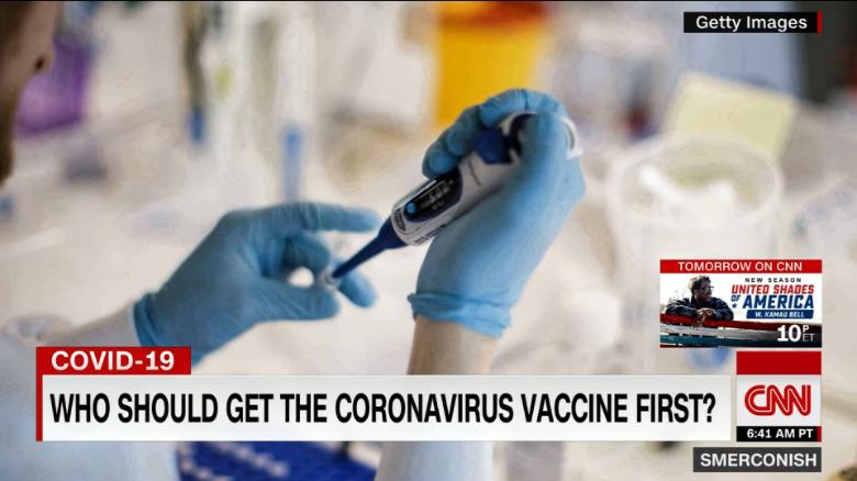 Who should get the coronavirus vaccine first? 