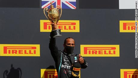 Lewis Hamilton survives 'heart-in-the-mouth' finish to win British Grand Prix 