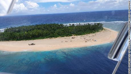 Three men from the Federated States of Micronesia on the beach of Pikelot Island were found after a combined US and Australian search.
