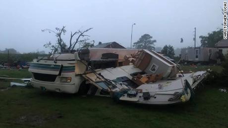 The fire department in Mardela Springs, Maryland, said there were reports of a possible tornado.