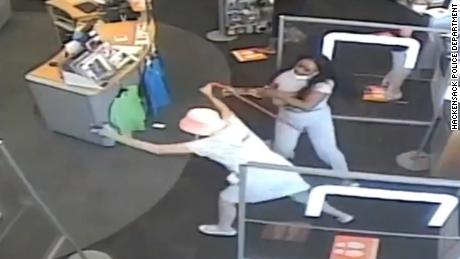 Woman allegedly attacks a Staples customer who asked her to wear a mask properly