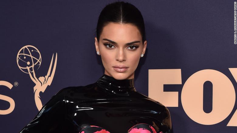 Kendall Jenner attends the Emmy Awards at Microsoft Theater in Los Angeles in September 2019.