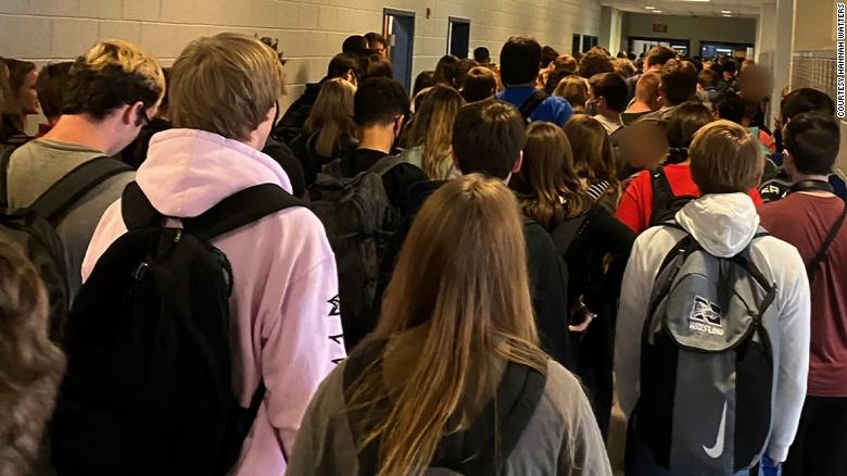 Georgia student who posted photo of a crowded school hallway and called it  'good and necessary trouble' no longer suspended - CNN