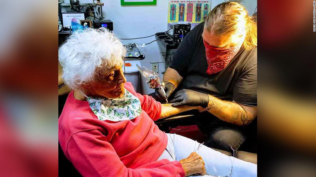 A 103 Year Old Woman Got Her First Tattoo To Cross It Off Her Bucket