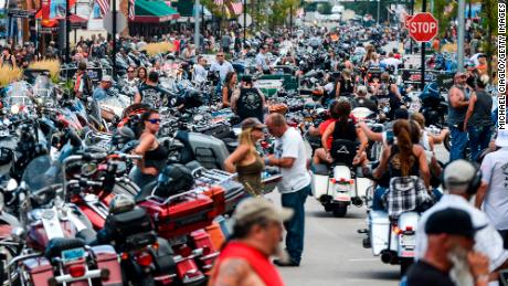 A person with Covid-19 may have exposed others at a bar during Sturgis motorcycle rally