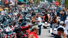 A person with Covid-19 may have exposed others at a bar during Sturgis motorcycle rally